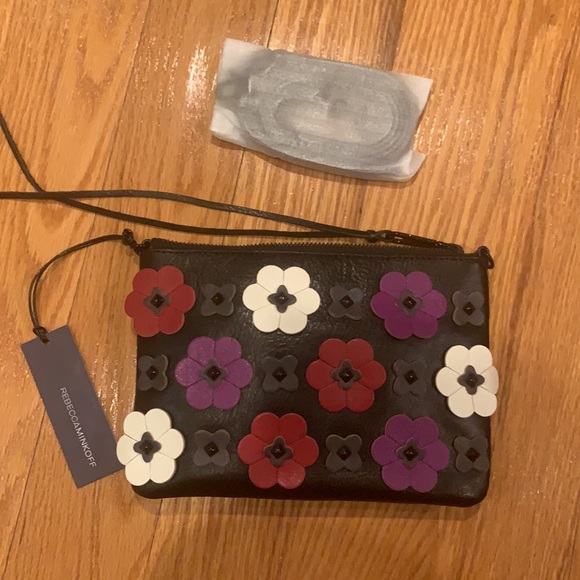 🌺 Rebecca Minkoff Jon Floral Appliqué Crossbody - Picture 4 of 11